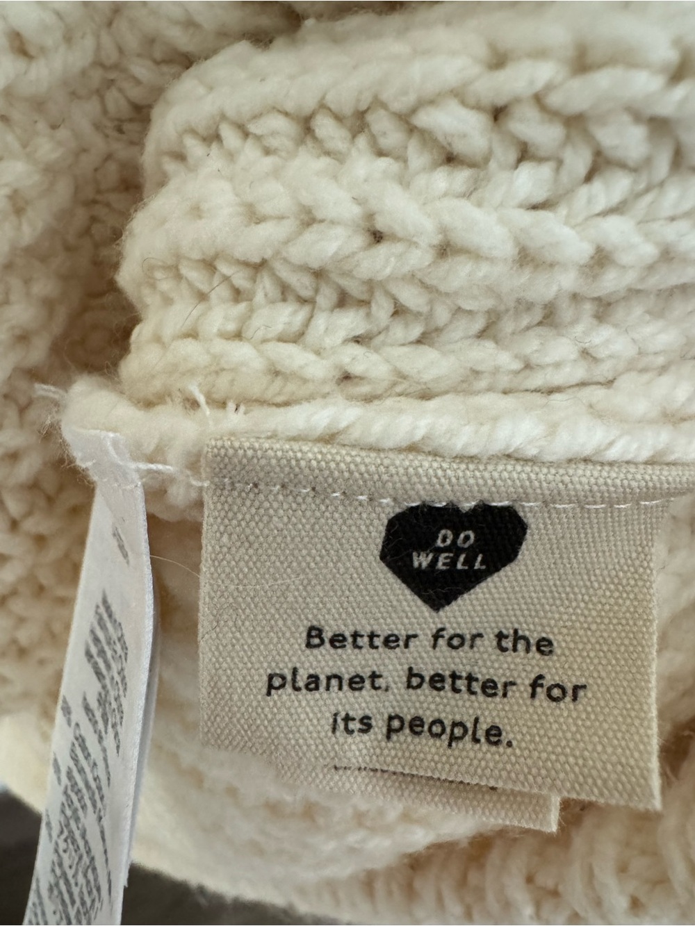 Madewell Cream Single-Button V-Neck Knit Cardigan - Picture 7 of 8